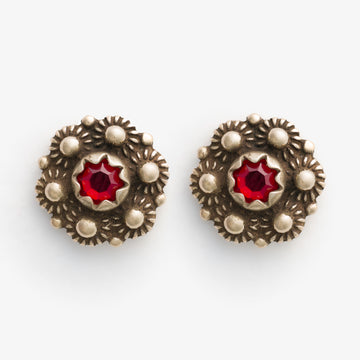 Fana Earrings with Stone by Sylvsmidja